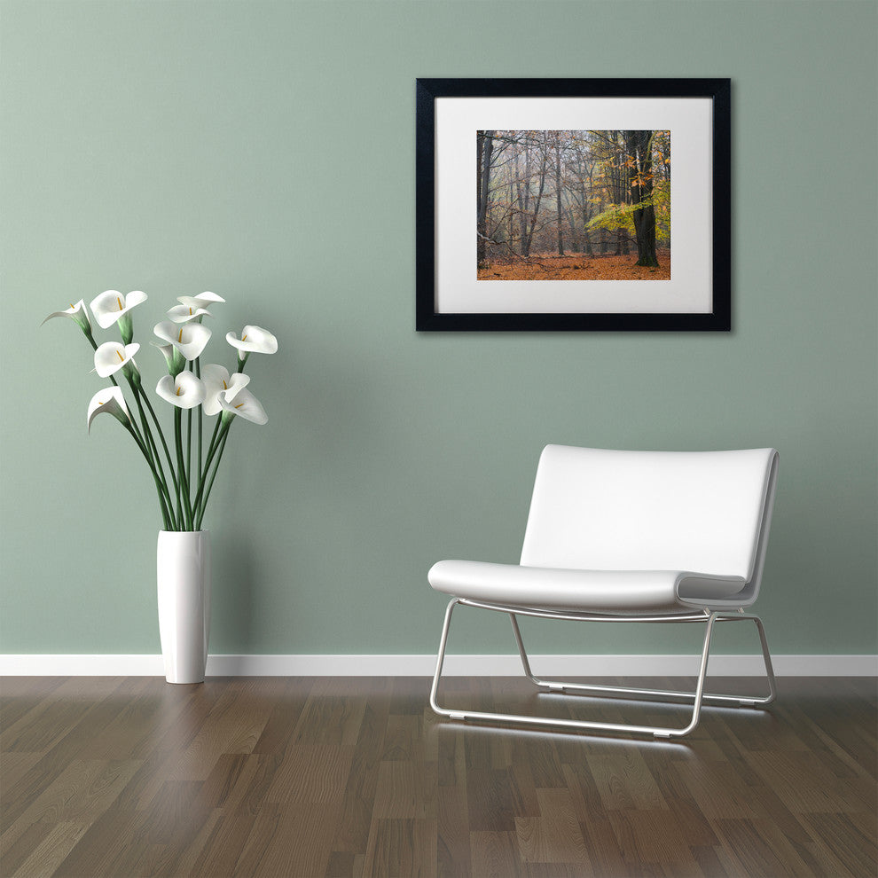 Cora Niele 'Hazy Wood' Matted Framed Art