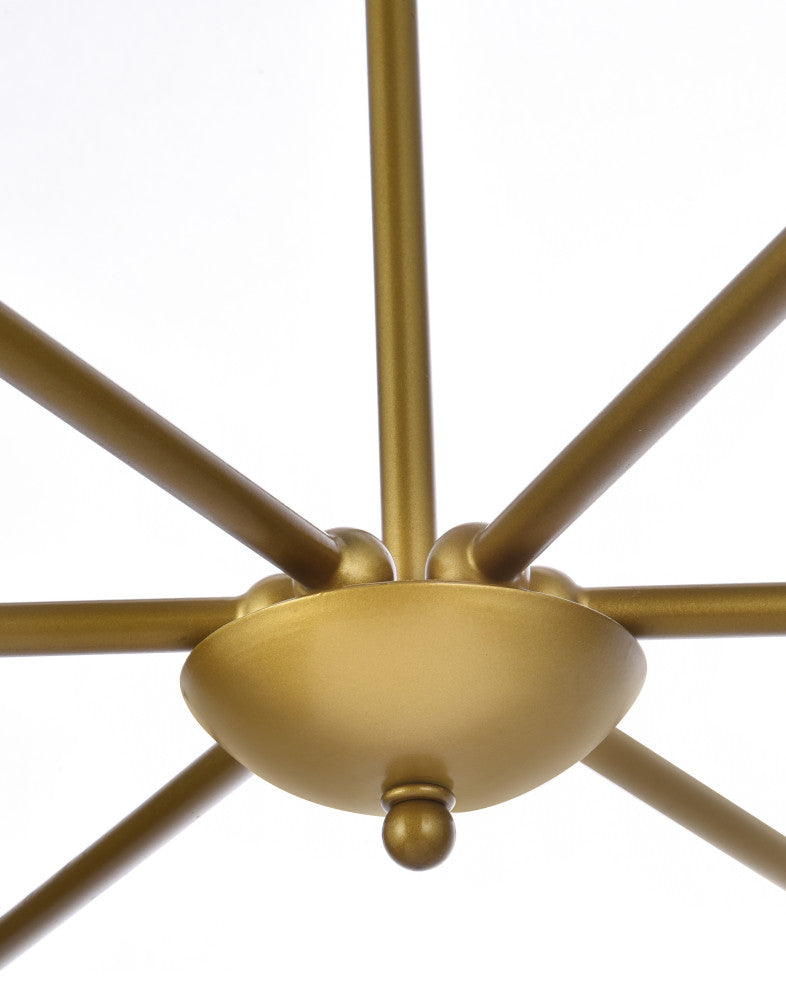 Chloe 30" Pendant, Brass