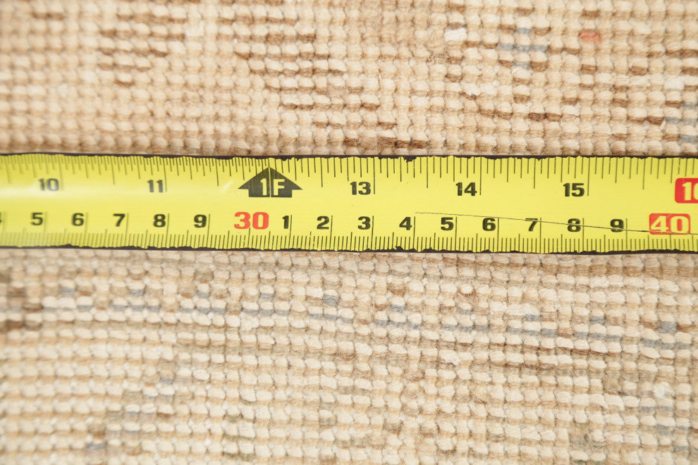 Consigned, Vintage-Style Faded Handmade Oriental Persian Area Rug, Beige, 6x10