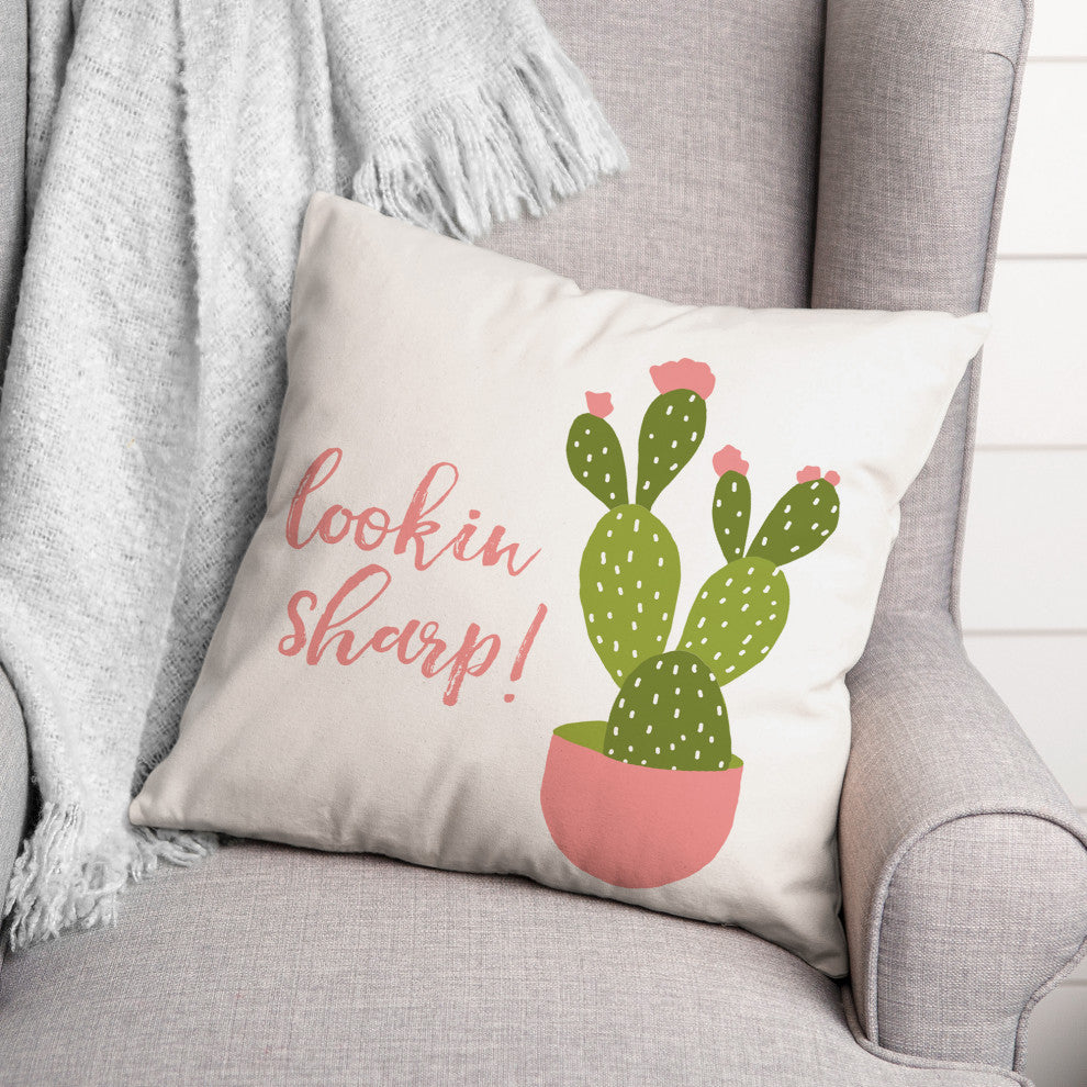 Lookin Sharp 18x18 Spun Poly Pillow