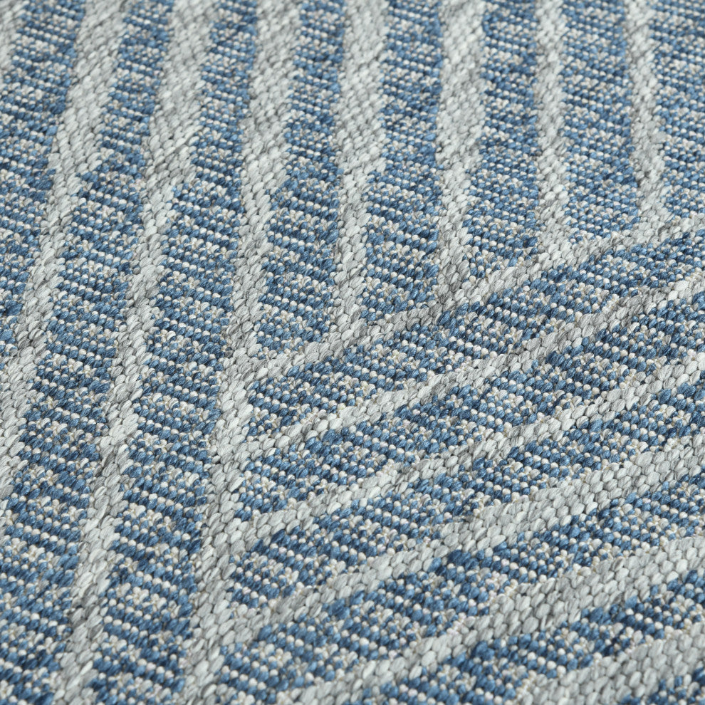 Maryland Abbel Runner, Blue, 2'4" x 8', Geometric