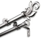 Giles Double 13/16" dia. Curtain Rod, Satin Nickel, 28"-48"