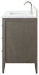 Vanity Art Bathroom Vanity With Sink, Driftwood Gray, 42", Single Sink, Brushed Nickel