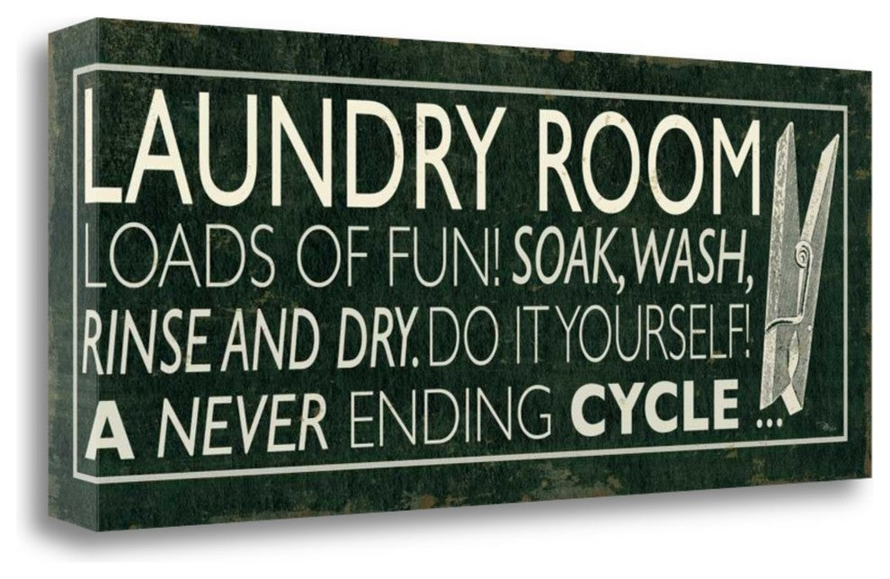 "Laundry Room I" By Pela Studio, Giclee Print on Gallery Wrap Canvas