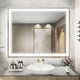 3-Colors LED Bathroom Mirror, Anti-Fog Memory Dimmable, Sliver, 40x32
