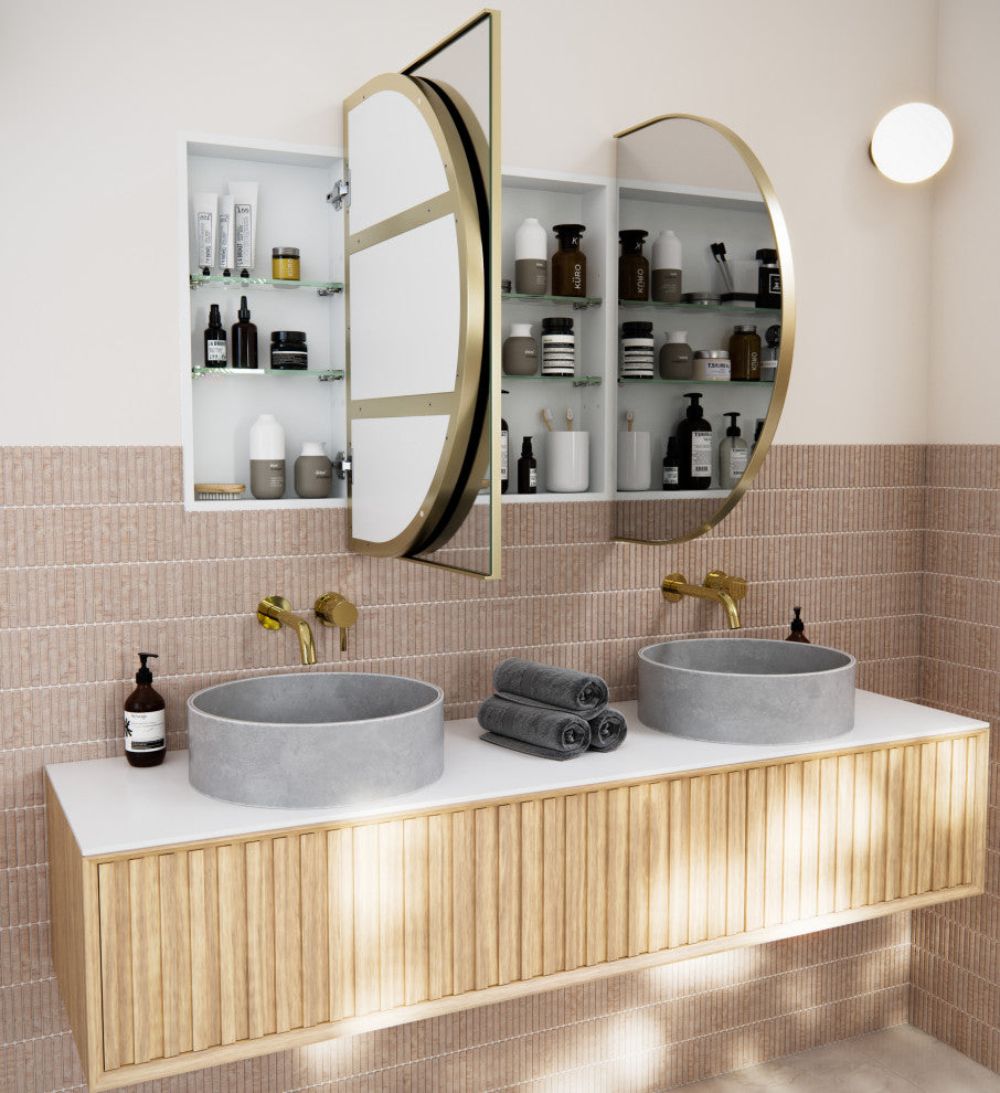 Medicine Cabinets, Satin Brass