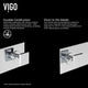 VIGO Titus 3" H 2-Handle Wall Mount Bathroom Faucet, Chrome