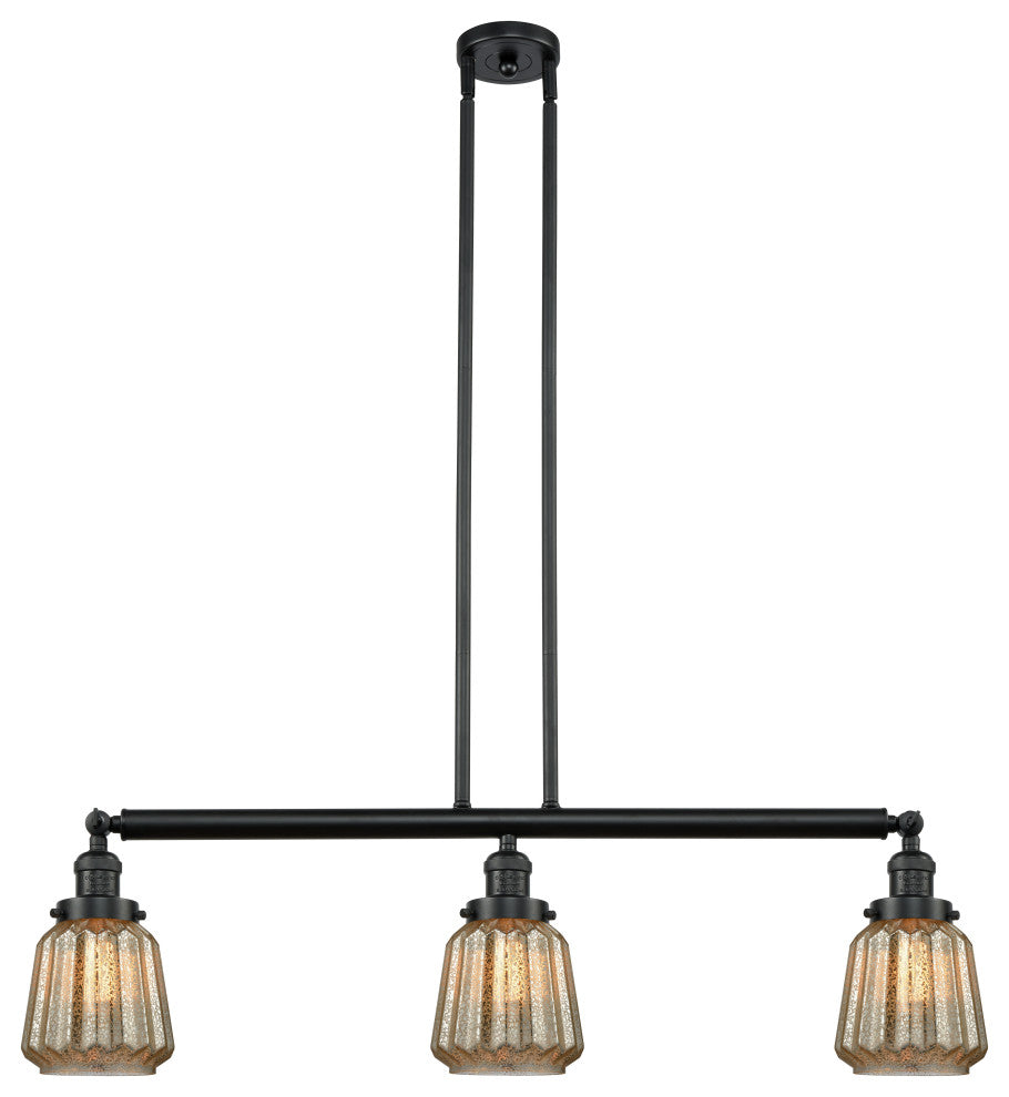 Innovations Lighting 213-Bk-S-G146 3 Light Island Light
