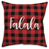 Falala, Buffalo Check Plaid 18x18 Throw Pillow