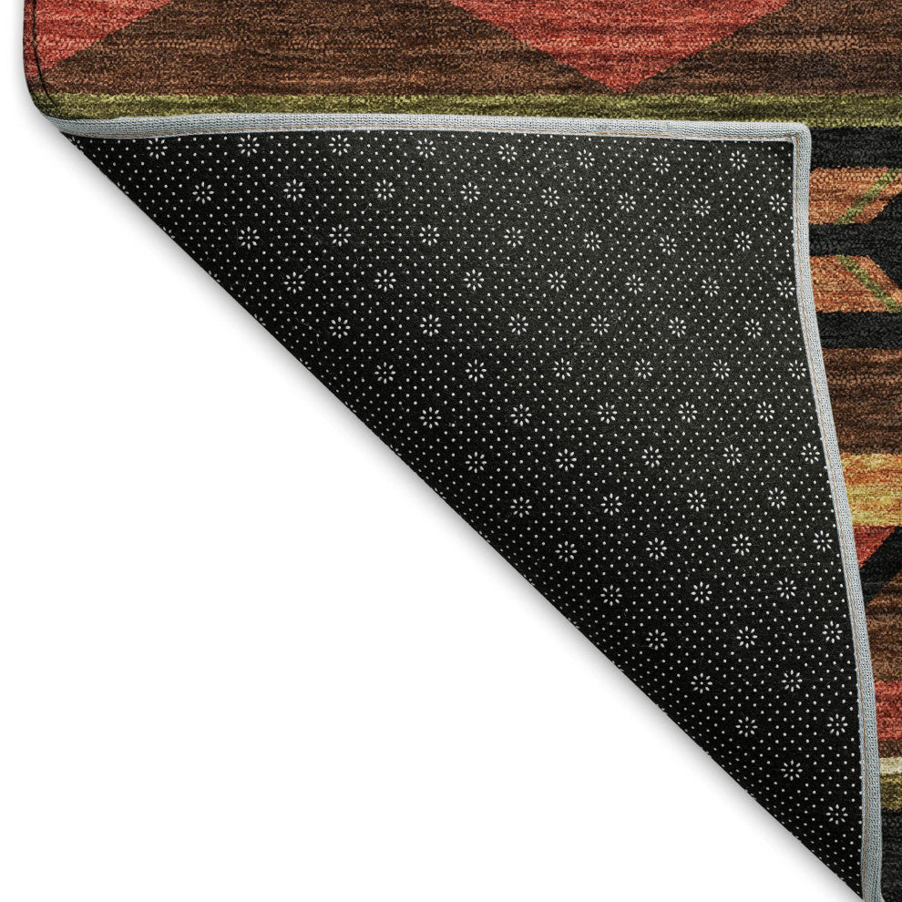 Addison Premium Washable Mayfield AMF178 Brown 5' x 7'6" Rug