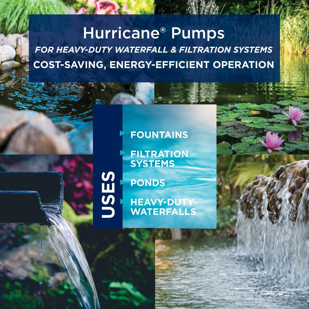 Hurricane Pump 1500 GPH With 33-Foot Cord