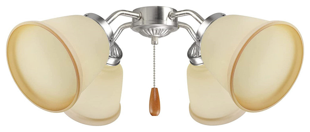 23167-4 Replacement Amber Ceiling Fan Glsss Shade, 4 Pack.