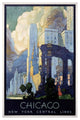 "New York Central Lines / Chicago" Digital Paper Print by Leslie Ragan, 31"x46"