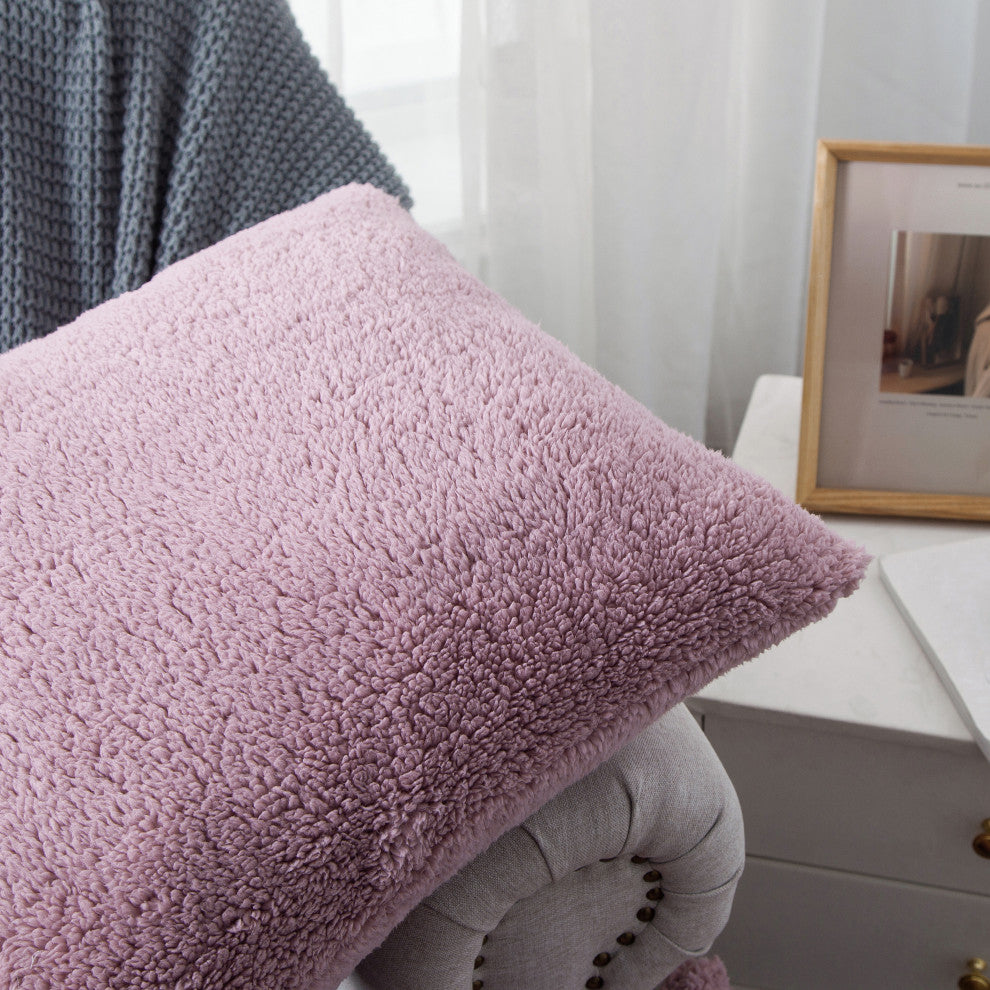 Sherpa Pillow Shell 4 Piece Set, Polignac, 20" X 20"