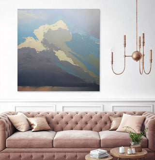 Storm over Chisos - 54 x 54 by Cap Pannell