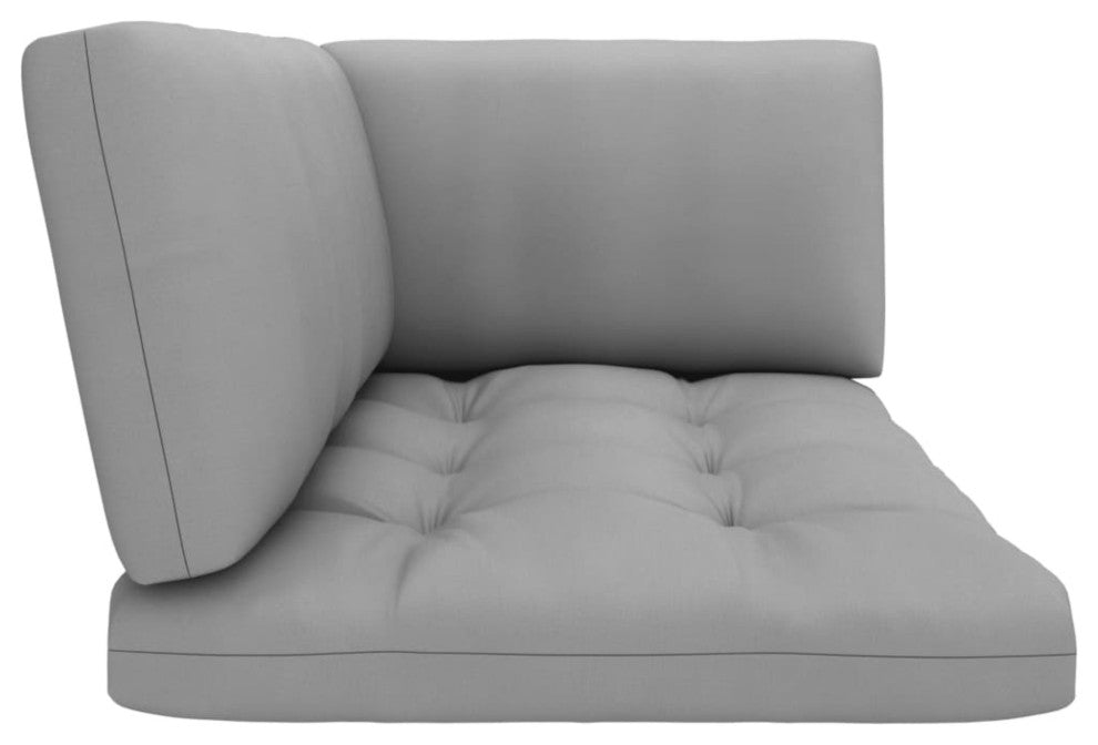 Vidaxl Pallet Sofa Cushions 3-Piece Gray