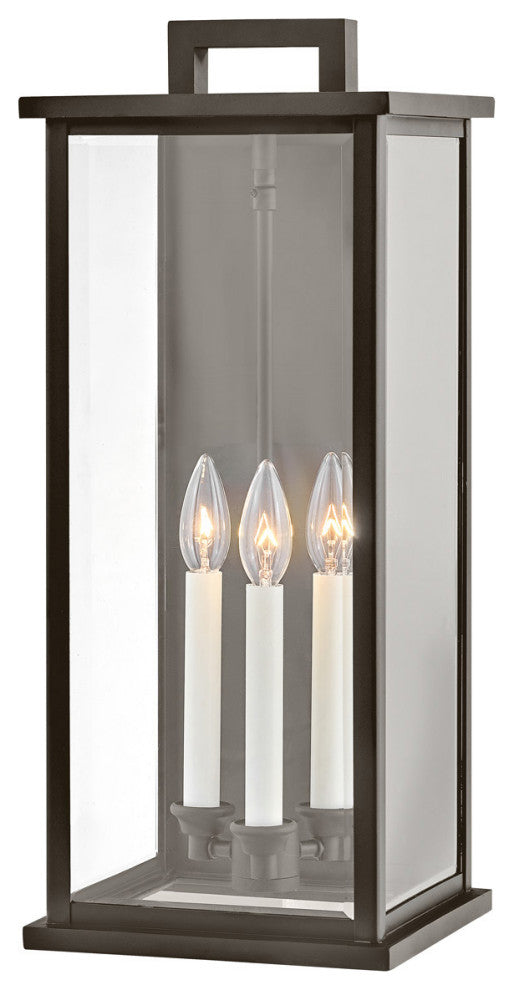 Hinkley Weymouth Large Wall Mount Lantern, Oil Rubbed Bronze