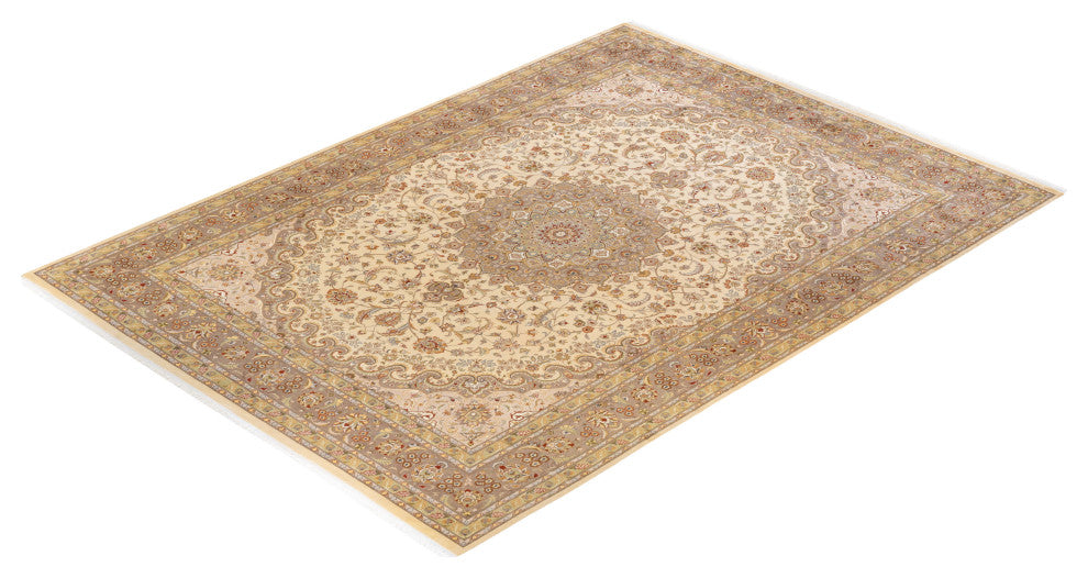 Rajahmundry, One-of-a-Kind Hand-Knotted Area Rug Ivory, 9'3"x12'5"