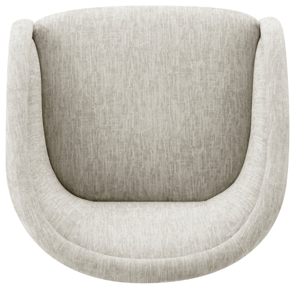 Margareth Fabric Swivel Accent Arm Chair, Pasadena Beige
