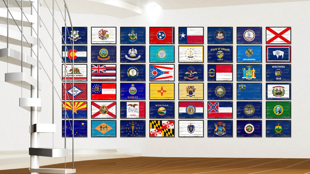Delaware State Flag Canvas Print, 28"x37"