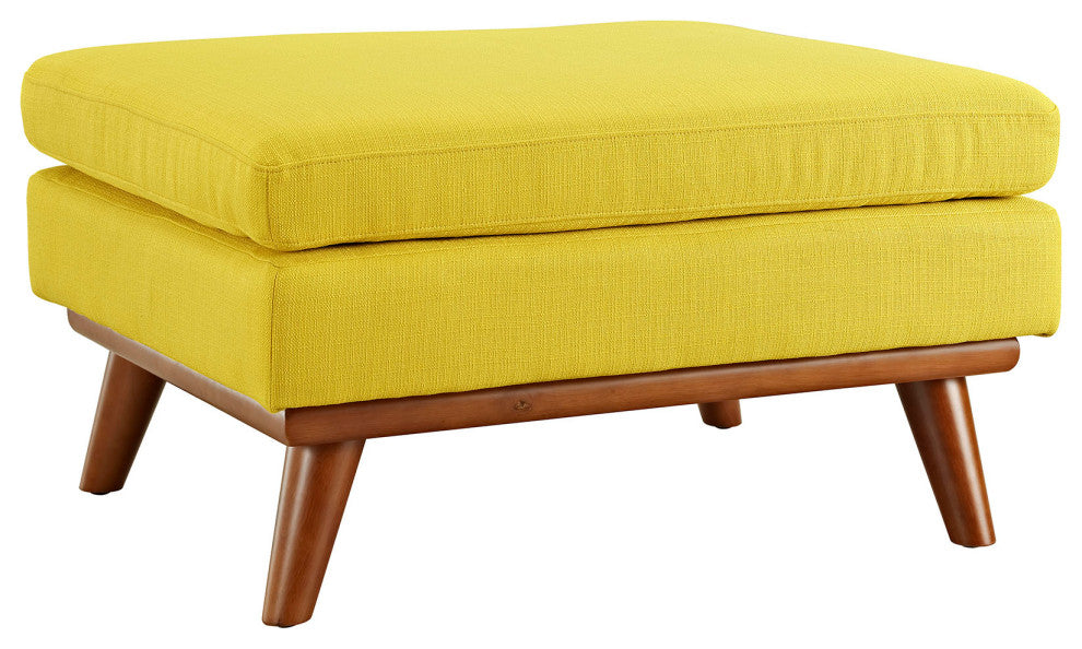 Engage Fabric Ottoman, Sunny