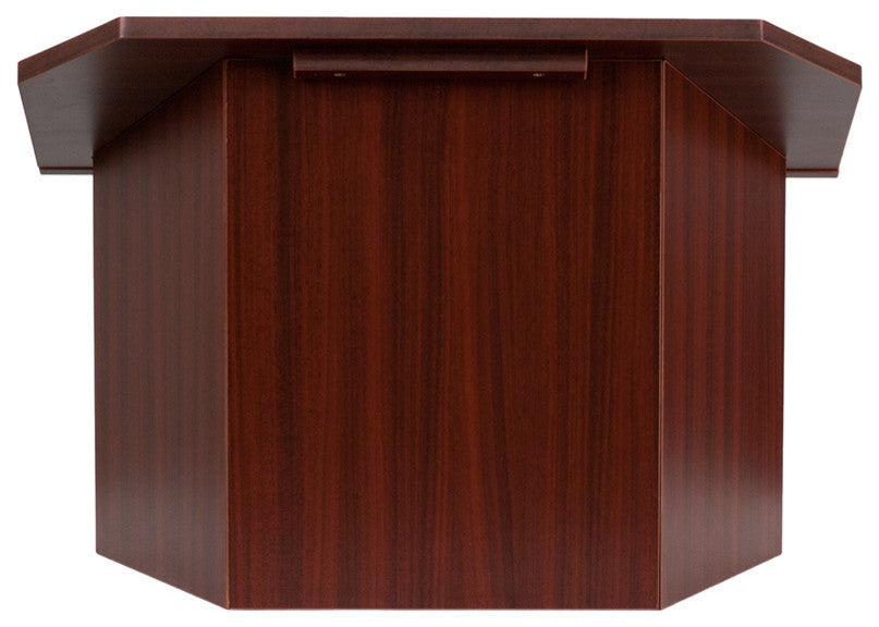 Foldable Tabletop Lectern, Mahogany