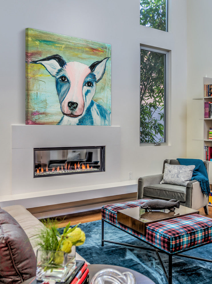 "Zula" Painting Print on Wrapped Canvas, 48"x48"