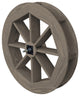 Pressure Treated Pine Waterwheel, Gray Stain, 36"