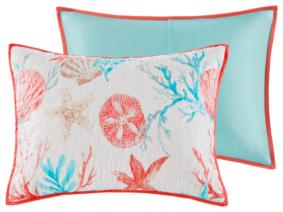 Madison Park Sateen Printed 6-Piece Coverlet Set, King/California King