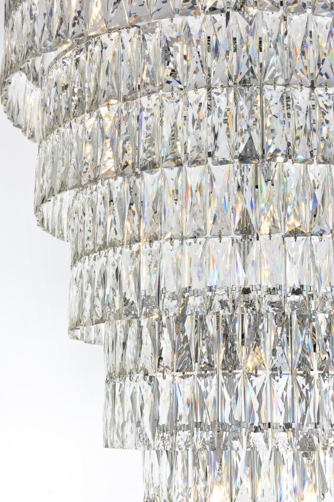 Home Living 41" Rectangular Chandelier, Chrome