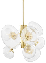 Opera 9-Light Pendant, Aged Brass