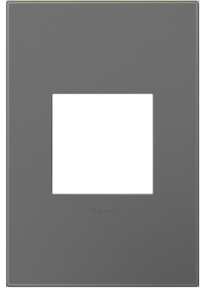 Adorne 1-Gang Wall Plate, Magnesium