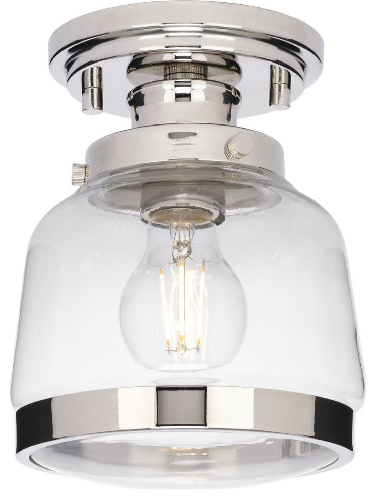 Judson Collection 1-Light Polished Chrome Semi-Flush Light
