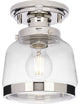 Judson Collection 1-Light Polished Chrome Semi-Flush Light