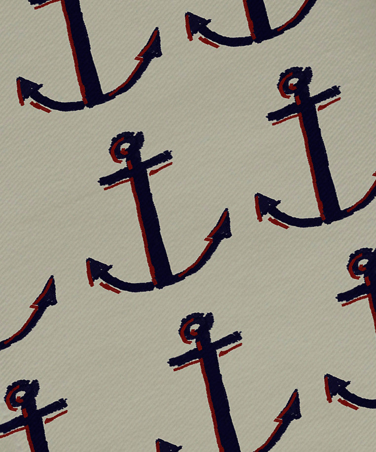Polyester Decorative Napkin, Anchor, Set of 4