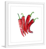 "Cheyenne Peppers" Framed Print by Rachel Byler