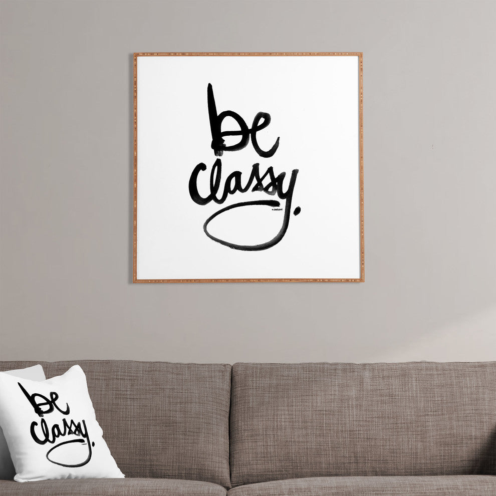 Deny Designs Kal Barteski Be Classy Framed Wall Art