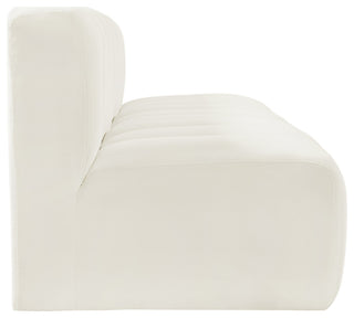 Arc Velvet Upholstered 3-Pc. Modular Sofa, Cream