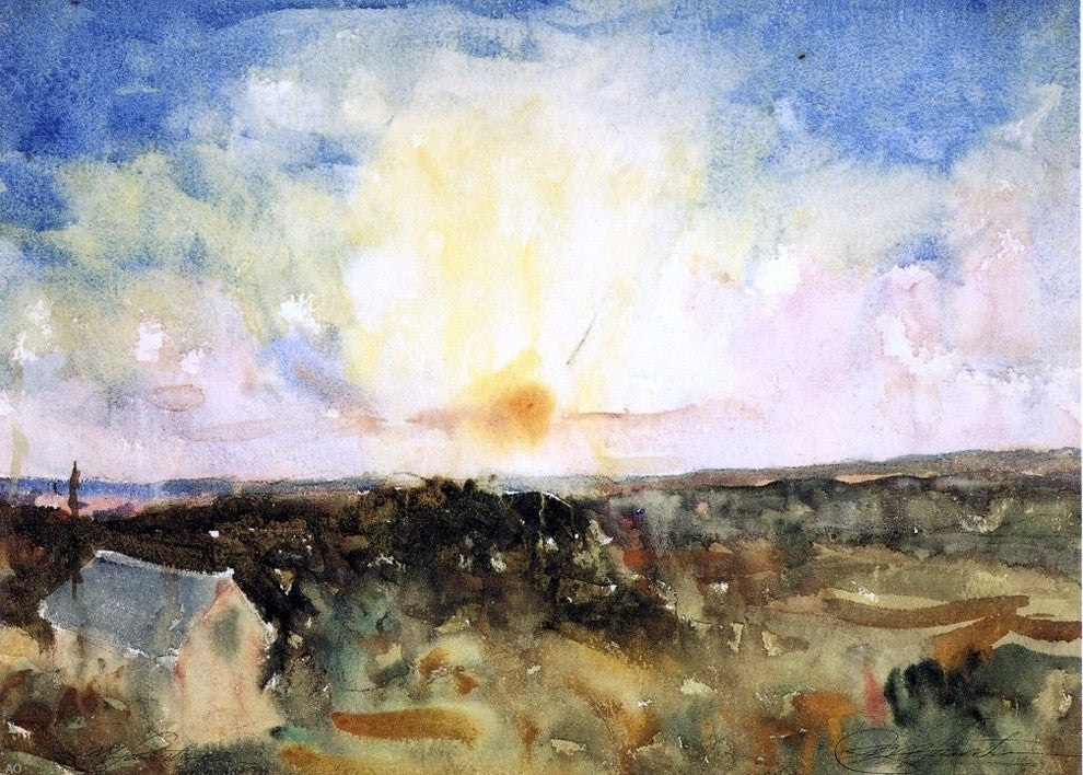 Charles Webster Hawthorne Sunset Spendor, Gallery Wrapped Canvas, 18"x27"