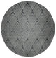 Lifeflor Diamond Spring Chenille Rug, Pepper, 5' Round
