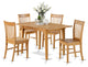 5 Pc Dinette Set - Dining Tables For Small Spaces And 4 Chairs For Dining Room