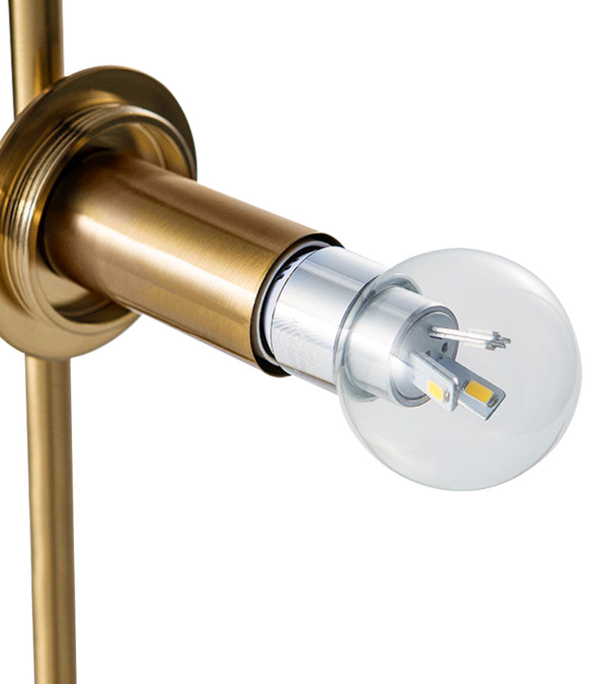 1-Light Glass Globe Wall Light