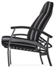 Belle Isle Cushion Outdoor Adjustable Back Chair, Sensory Granite/Black