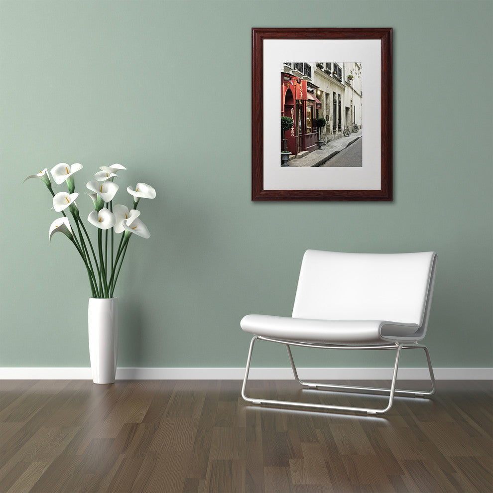 'Parisian Antiques' Matted Framed Canvas Art by Preston