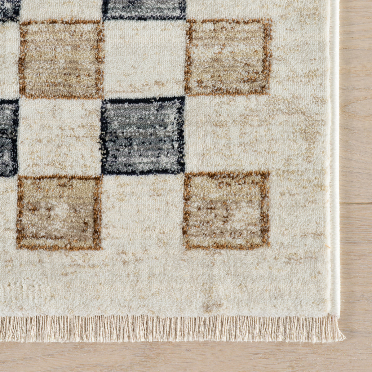 Nuloom Virelle Modern Checkered Rug, Beige 6'7