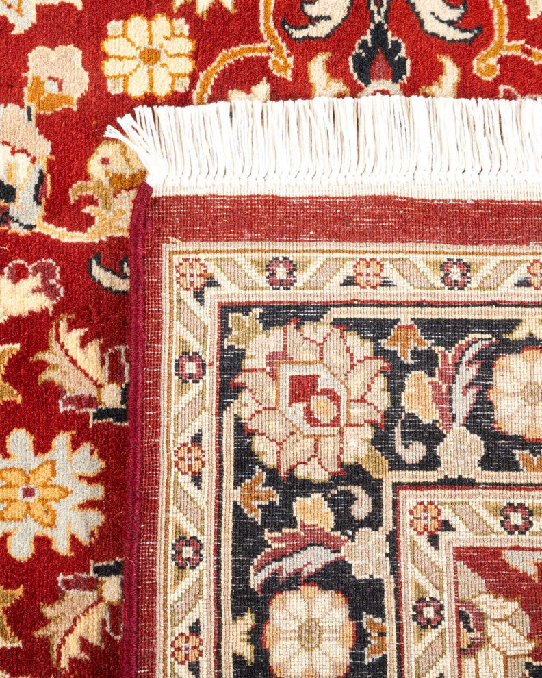 Orai, One-of-a-Kind Hand-Knotted Area Rug Red, 3'1"x5'2"
