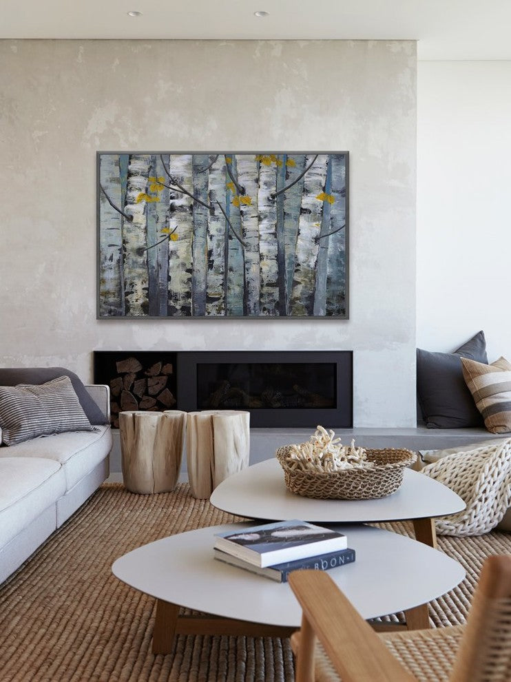 "Touched By Gold I" Floater Framed Painting Print on Canvas, 60"x40"