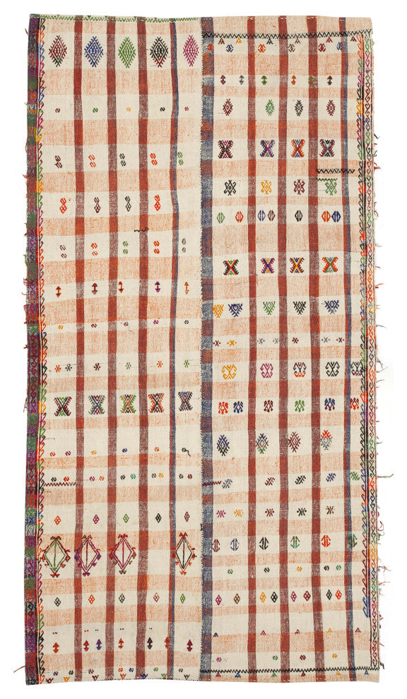 Rug N Carpet - Hand-knotted Oriental 4' 10'' x 9' 2'' One-of-a-Kind Kilim Rug