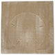 Cottage and Weathered Sisal Drink Table With Sand Dollar and Shelf