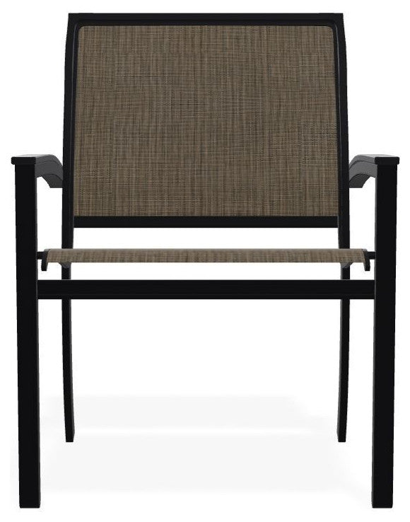Bazza Sling Stackable Outdoor Dining Chair, Kora/Black